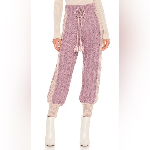 LoveShackFancy Pants - LOVESHACKFANCY Landana Jogger - Muscat Grape